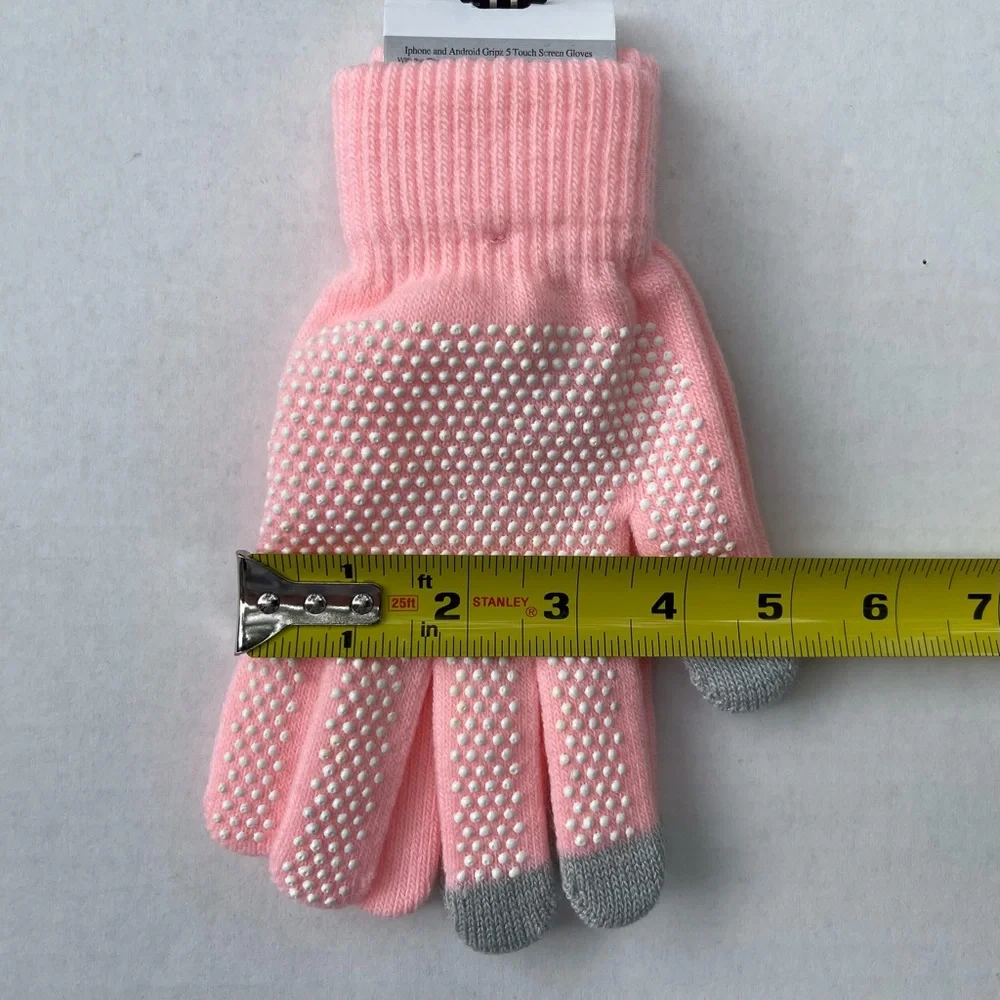Touch Screen Gloves Pink Women’s One Size